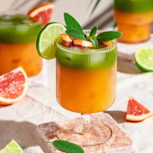 Authentic Chinese drink beautifully plated