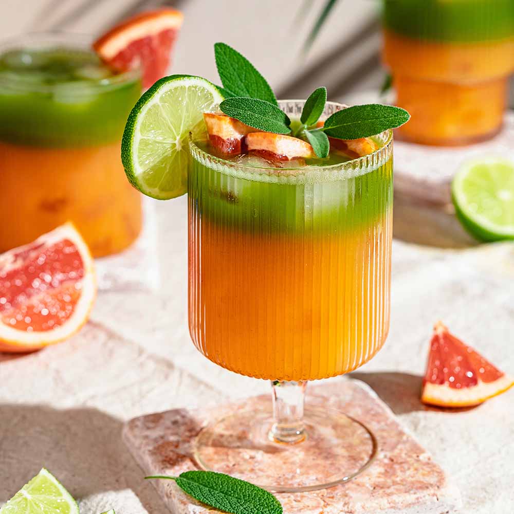 Authentic Chinese drink beautifully plated