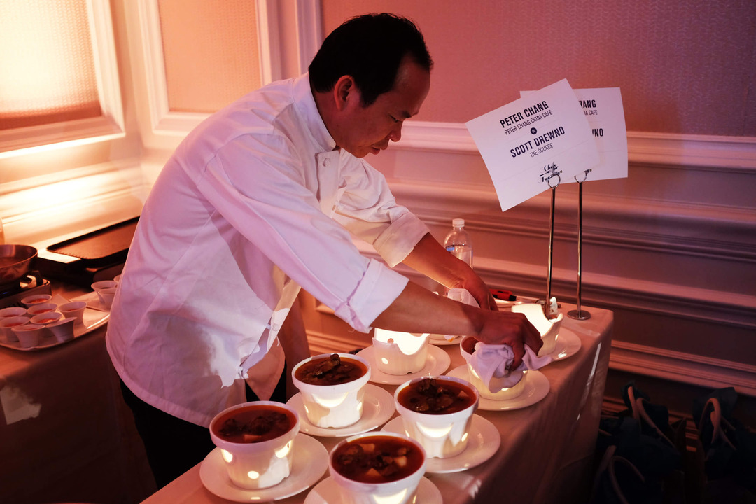 Chinese dish Prepared by Chef Peter Chang